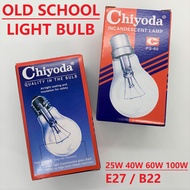 GHIYODA GLASS BULB/ MENTOL KACS/ ES/E27 (SCREW) BC/B22 (PIN) (25W, 40W, 60W, 100W)
