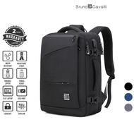 BRUNO CAVALLI Travel Backpack 18611 - Black/Blue/Grey (23.8L-36L)