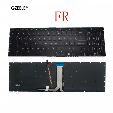 French backlit FR Keyboard For MSI GT62 GT72 GE62 GE72 GS60 GS70 GL62 GL72 GP62 GT72S CX62 GL63 GL73