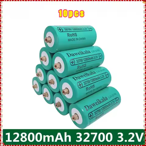 4PCS/10pcs New 32700 12800mAh 3.2V Lifepo4 Rechargeable Battery Professional Lithium Iron Phosphate 
