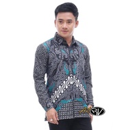 KEMEJA Men's Long Sleeve Batik Shirt with Mba Desi Boutique Batik Dimension motif