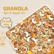 Granola Siêu Hạt Ăn Kiêng Meganuts 500gr mix hạt dinh dưỡng không đường - Ngũ cốc giảm cân dinh dưỡn