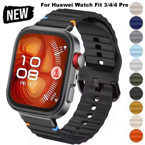 Silicone Strap for Huawei Watch Fit 4 Band Breathable Bracelet Accessory for Huawei Watch Fit 4 Pro/
