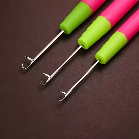 Crochet Hook Plastic Crochet Hook Needle For Hair Weaving Hook Needles Dreadlock Knit Hair Weaving C