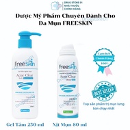 [Tặng bao tay tắm] Sữa Tắm Xịt FreeSkin Chuyên Dành Cho Da Mụn