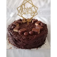 BIRTHDAY CAKE / KUE ULANG TAHUN FUDGY BROWNIES (DIAMETER 20 CM)