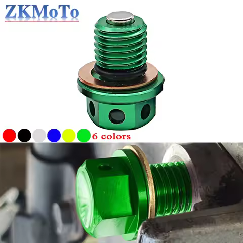Magnetic CNC Oil Drain Plug Bolt For Kwasaki ER4N ER6N ER6F Z1000 Z650 Z250 Z750 Z800 ZR750 ZX6R 7R 