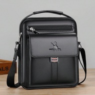1Pc 10Inch Men's Crossbody Bag Commuter Shoulder Bag Large Capacity Computer Handbag Conference Bag 