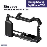 Fujifilm X-T50 | Khung bảo vệ rig cage lồng máy ảnh quay video bảo vệ handcase grip đế sắt Fujifilm