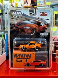 全新 MINI GT 294 PANDEM TOYOTA GR SUPRA V 1.0 ORANGE 豐田 跑車 合金 模型車