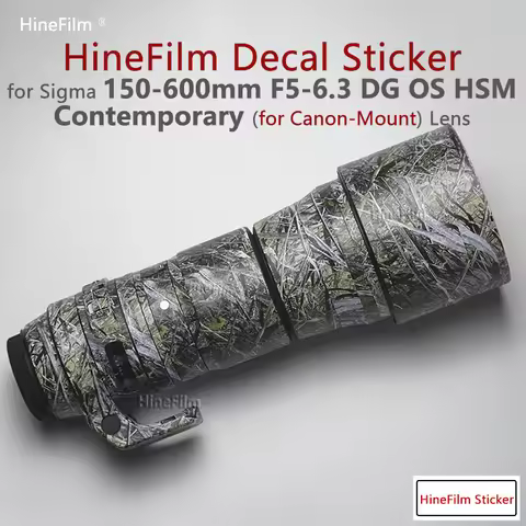 Hinefilm Lens Skin for Sigma 150-600 for Canon EF Mount Lens skin Sticker 150600 skin Protector Cove