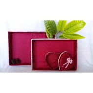 Best PRODUCT DELIVERY BOX, BEAUTIFUL PARCEL BOX, unique 3 maroon delivery/jewelry box