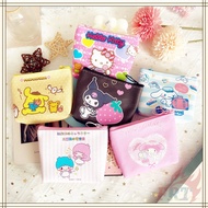 1Pc ✿ Sanrio Coin Purses ✿ Hello Kitty Kuromi Melody Pompompurin Cinnamonroll Little Twin Stars PU Coin Wallet