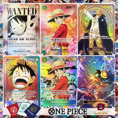 English OP13 One Piece Carrying on His Will Card Curated Deck Set Luffy Shanks Sabo HoloFoil Anime C