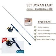 PROMO PESTA GAJIAN Set Joran Laut Ajiro Jigging dan REEL DAIDO 4000 | Paket Joran Laut DAIDO Reel Dan Joran Ajiro | Paket Joran Laut Murah