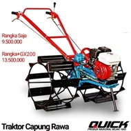 QUICK HONDA Mesin Bajak Sawah Capung Traktor QUICK + Mesin Honda ASLI