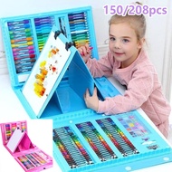 150/208pcs Children Watercolour Pen Painting Set Art Pencil Set Drawing Art Stationery Colored Crayo