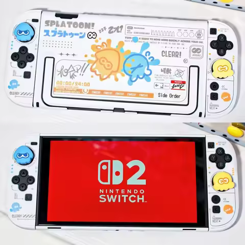 Splatoon 3 Switch 2 Gen Split Thin Protective Case Ns Gaming Console Anti Scratch Cover Game Accesso