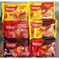 (Promo 5+1) Nabati Richeese Instant Noodle Ramen Keju Fire Hot Spicy Level 0-3 Viral Halal Ready Sto