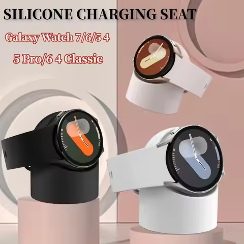 Silicone Stand Charger Holder Charging Seat For Samsung Galaxy Watch 5 Pro Charger Stand 40/44/45mm 