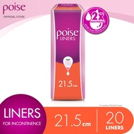 Poise Liners Long Incontinence/Adult Diapers (21.5cm/10 x 2 Packs)