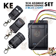 REMOTE CONTROL KE 2CH 433MHz AUTOGATE ( RECEIVER / REMOTE CONTROL )