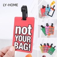 LIAOYING Luggage Tag Portable Fashion PVC Baggage Boarding Label Travel Accessories Baggage Holder