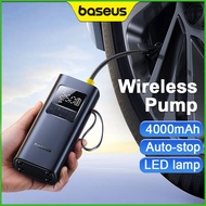 Baseus Mini Tire Pump คอมเพรสเซอร์ชาร์จเครื่องสูบลมไร้สายปั๊มลมยางรถยนต์ขนาดเล็กสำหรับปั๊มลมไฟฟ้ารถจ