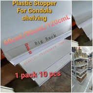 Big Rack!Clear Plastic Stopper!Gondola!Racking!1 pack =10 pcs