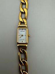 詩丹麗 女錶 貝克面 水晶鏡 錶帶長18cm