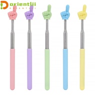 ORIENTLII Finger Reading Sticks, Stainless Steel Finger Design Teaching Pointer, Professional Telesc