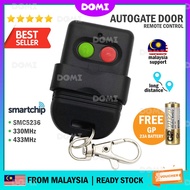 DOMI Autogate Door Remote Control Key Duplicator SMC5326 330Mhz 433Mhz DIP Switch Auto Gate Controller FREE Battery