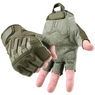 Tactical Glove Full Finger Gloves SWAT Long Mittens Army Military Rubber Anti-skip Touch Screen Leather Bicycle Men