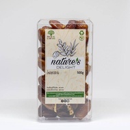 Natures Delight Dried Deglet Nour Dates on branch 500g / อินทผลัมแห้งพันธุ์เดคเลทนัวร์ติดก้าน 500 กรัม ตราเนเจอร์ส ดีไลท์