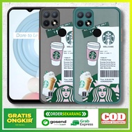 Case Realme C21 C21y Colored Mate Hybrid Premium Gambar Starbucks