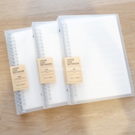WENGU Binder Loose Leaf Notebook A5 B5 Transparent IronRing (B-0100)