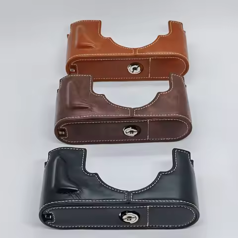 PU Leather Half Body Cover For Leica M11 Camera Case Bag Battery Opening Bottom Base