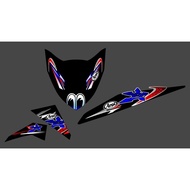 Beat Fi Custom Arai Eyes Design Striping