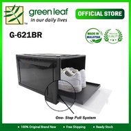 Green Leaf Corporation Sdn Bhd , Shoe Box With Tray (36.9cm x 28cm x 21.7cm) Black & transparent