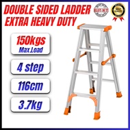 EXTRA HEAVY DUTY (150kgs Max.Load) 4 Step Double Sided Aluminium Ladder (Exploit) Tangga extra heavy