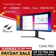 PRISM+ C340c PRO 34" 120Hz Productivity Curve Monitor [3440 x 1440]
