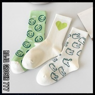 Women's Socks Smiley Face Character Smiley Socks Wanita SCK 61