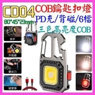 【誠泰電腦】CD04 迷你鑰匙扣燈 螺絲起子 COB燈 USB充電 LED吸磁磁鐵燈 工作燈 露營燈維修燈 手電筒