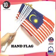 Hand Flag Malaysia Flag Bendera Malaysia (Polyester) Bendera Tangan 23 x 14cm Wholesales Borong Harg