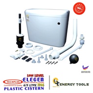 [Genergy Tools] Cistern Flush Set - Techplas Elegen Compact Superlux Cistern 1102 Single Flush Push 
