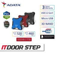 ADATA SD620 Portable SSD M.2, Shockproof, USB 3.2 Gen2 R: 520 MB/s, W: 460 MB/s (512GB/1TB) For PS5, Desktop, Laptop, Notebook