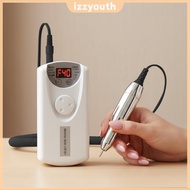 ⚡24H⚡ Rechargeable Electric Nail File Adjustable Speed Cordless Efile with Bits Kit for Training Nai