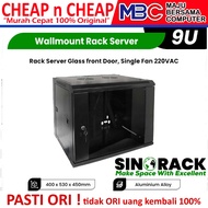 Sinorack 9U Server RACK 53x40x45cm Depth 400mm - WALLMOUNT RACK SERVER CABINET 4u 6u 9u 12u 15u