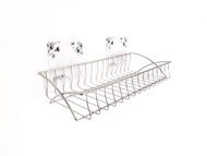 無痕貼片不鏽鋼中款浴室置物架 衣物架萬用架 免鑽孔不銹鋼浴室架