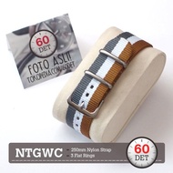 BEST Nato Strap Canvas Nylon Fabric Watch Strap 18mm 20mm 22mm 24mm NTGWC - 18mm
